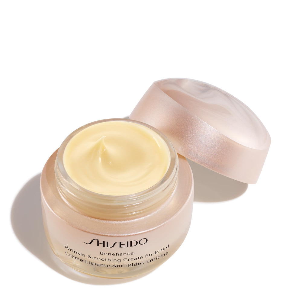 Shiseido Benefiance yuzu-turmeric-rich-ingredients label highlights KOMBU-Bounce Complex for soothing, firming benefits.