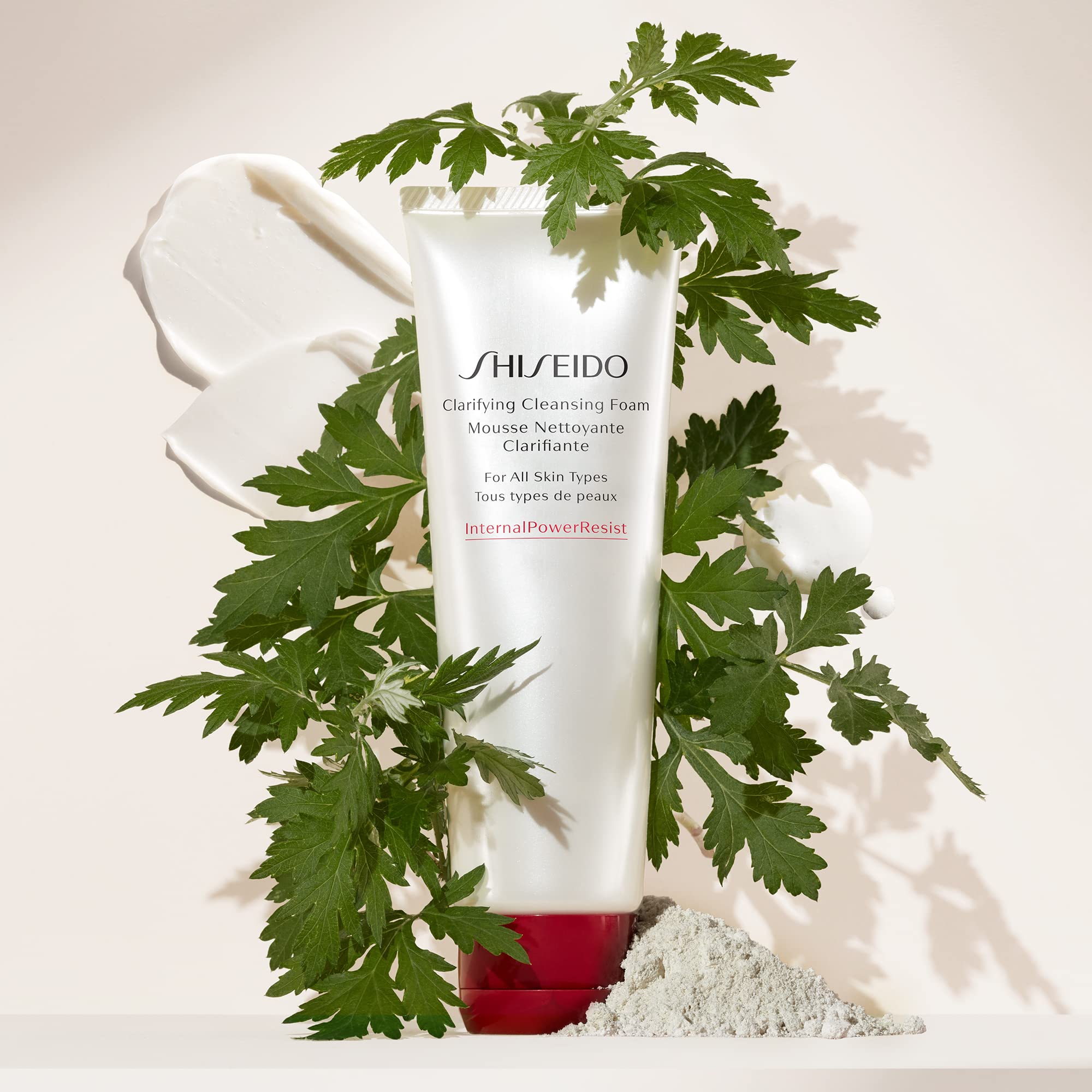 Shiseido Clarifying Cleansing Foam Kirishima mineral spring water adds minerals for balanced skin.