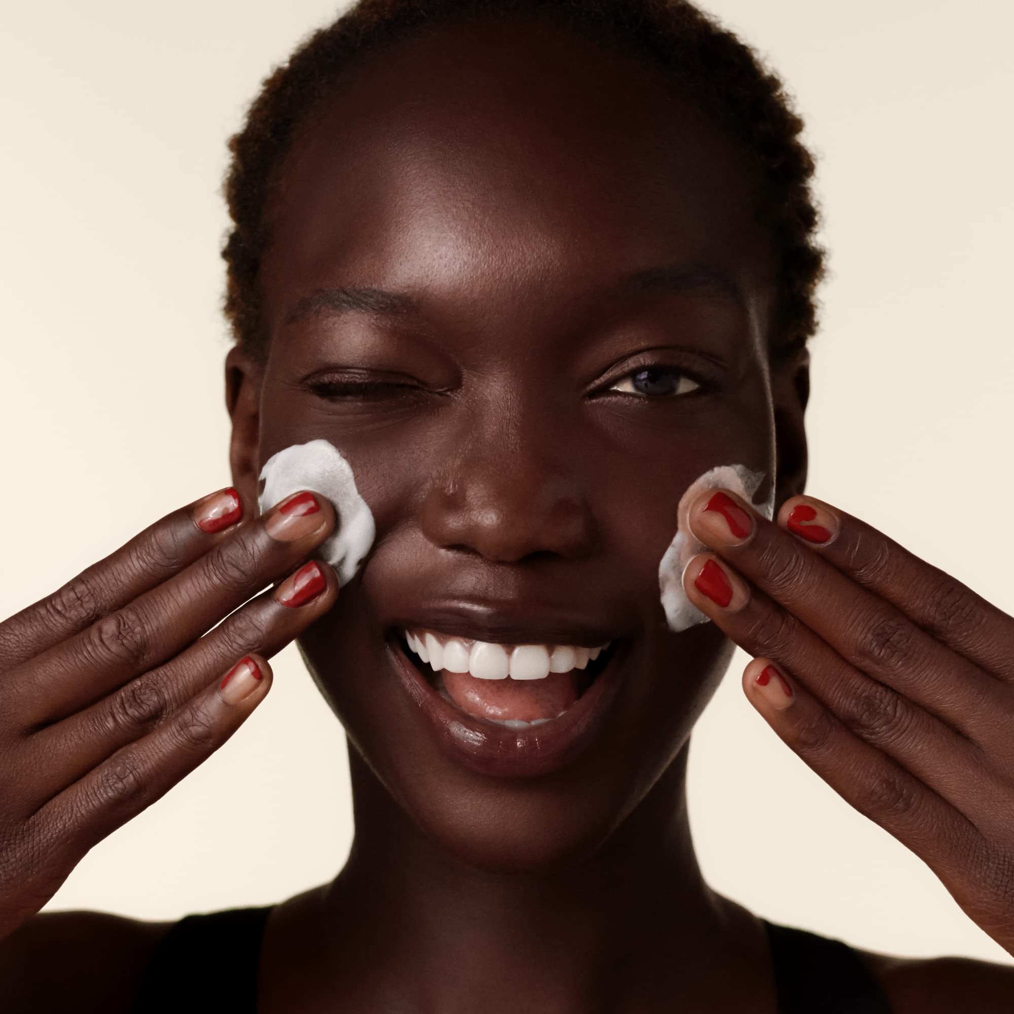 Shiseido Clarifying Cleansing Foam yomogi extract supports smoothing roughness for softer skin.