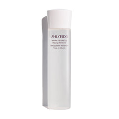 Shiseido Instant Eye & Lip Makeup Remover bottle pour dissolves waterproof makeup gently