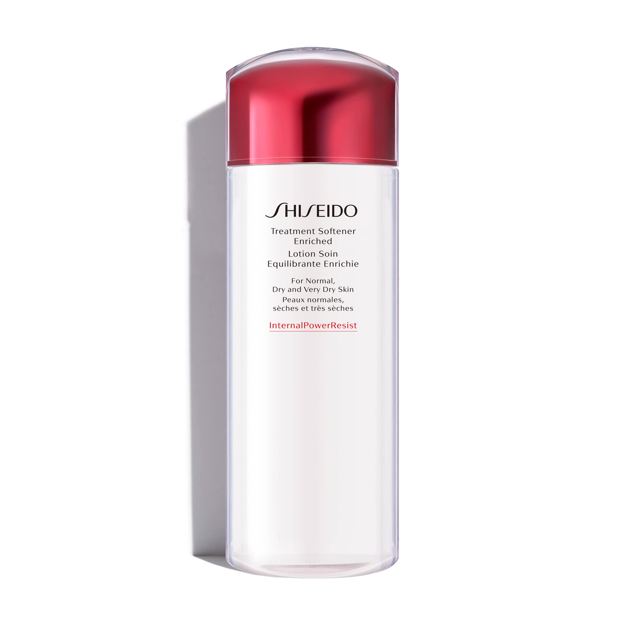 Shiseido Treatment Softener Enriched bottle close-up for hydrating skin prep