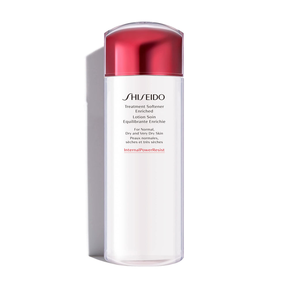 Shiseido Treatment Softener Enriched bottle close-up for hydrating skin prep