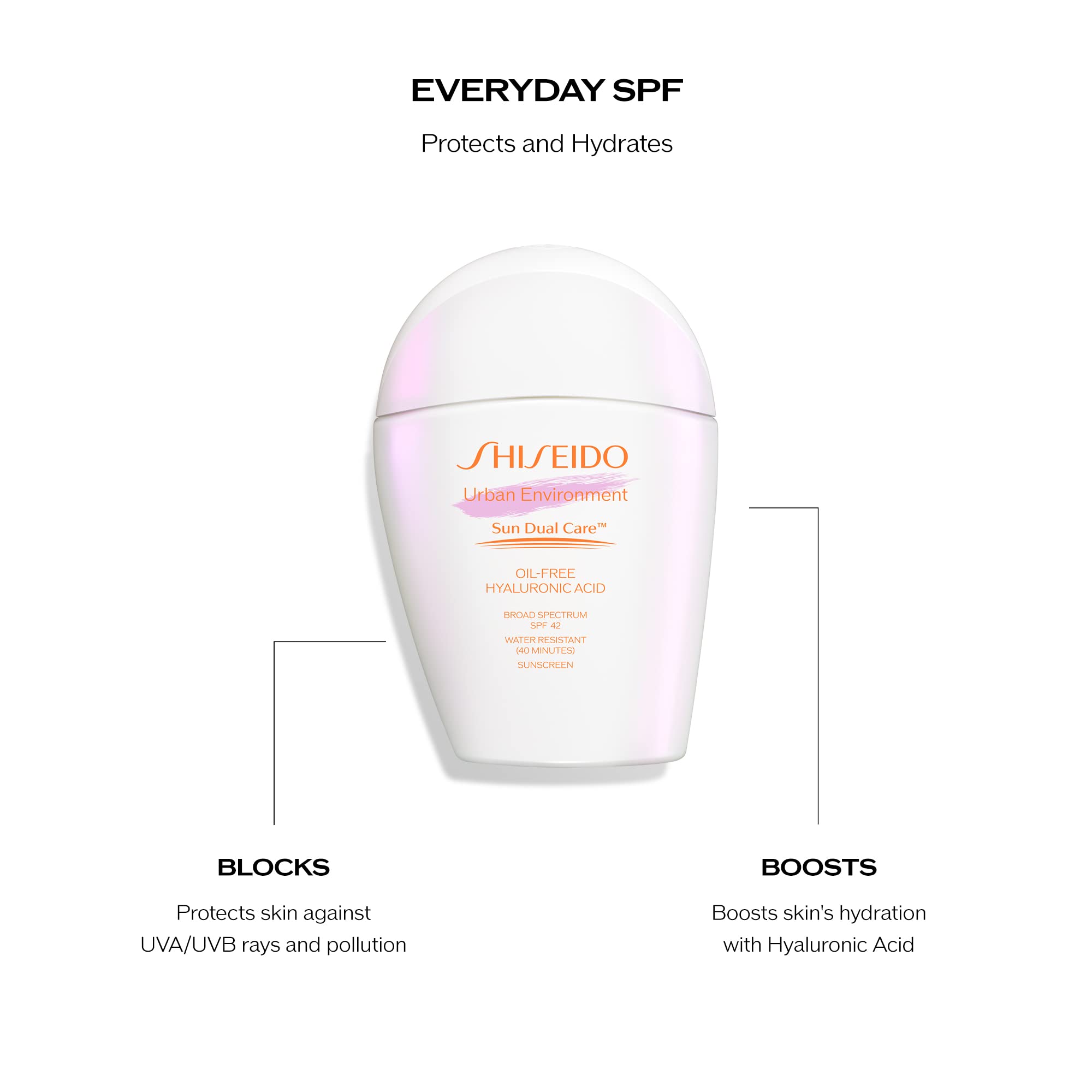 Shiseido Urban Environment packaging and label highlighting sun-powered skincare concept.