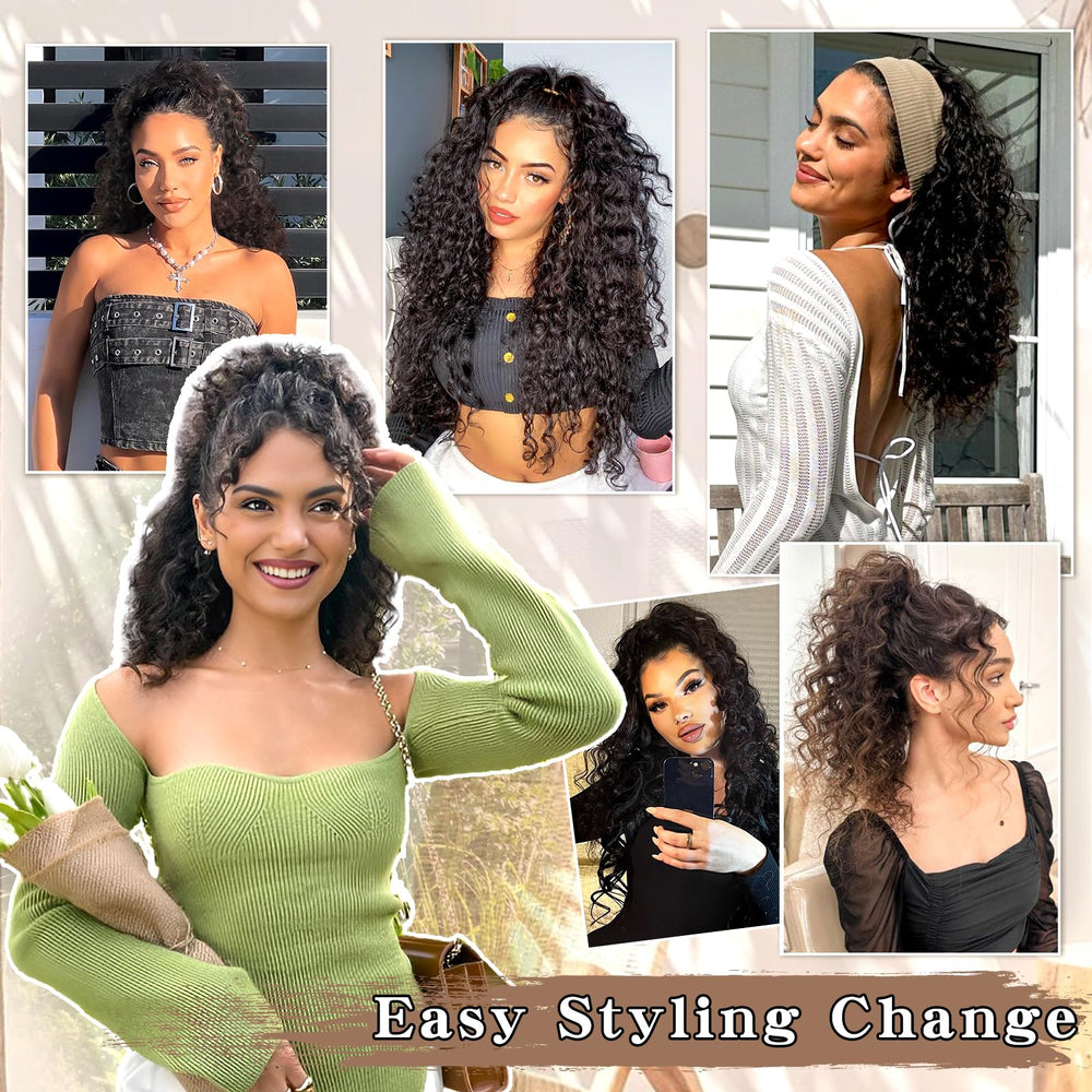 SHNMIN Synthetic hair ponytail provides easy, quick daily wear