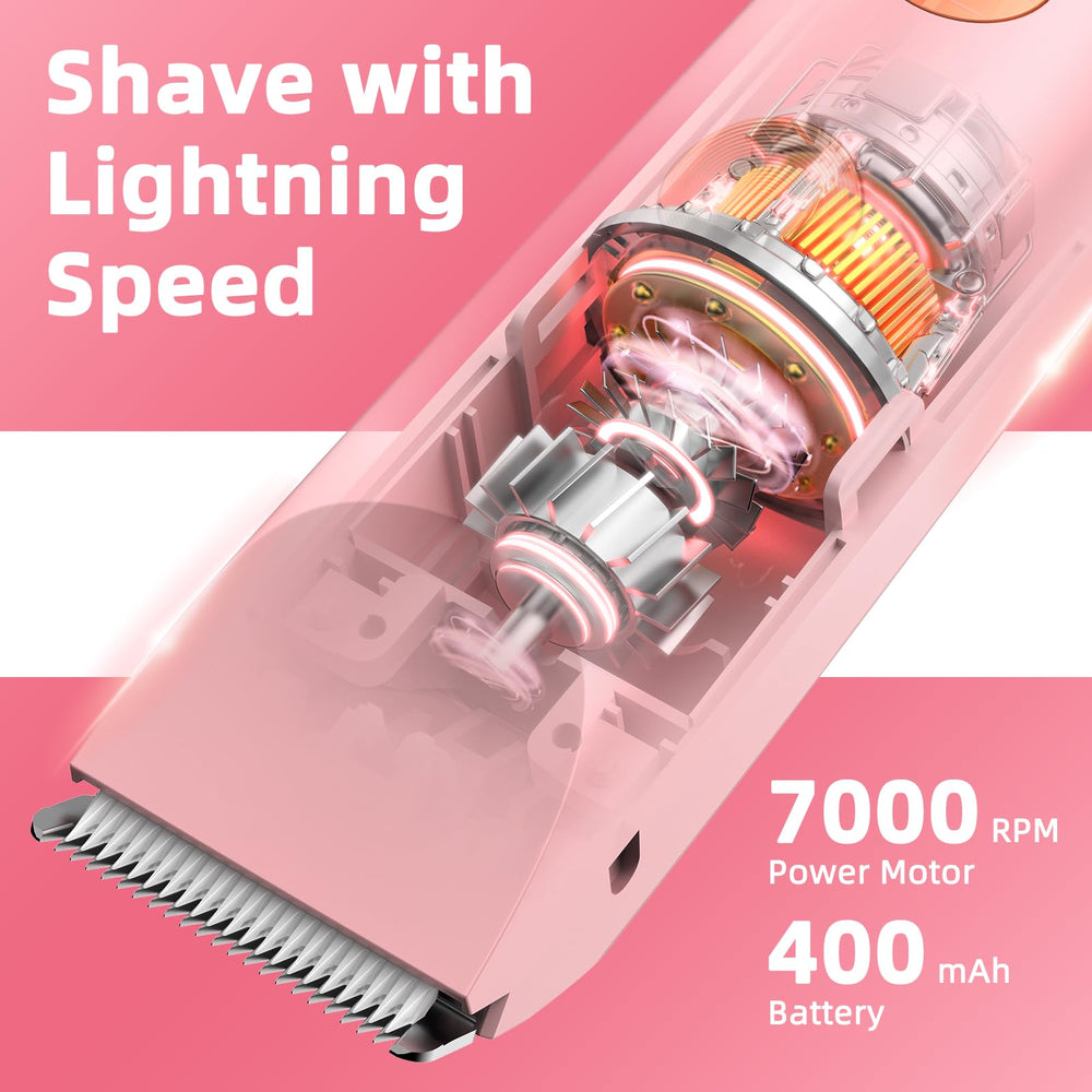 SHOBES bikini trimmer 2-in-1 pink underarm use for smooth shaping.