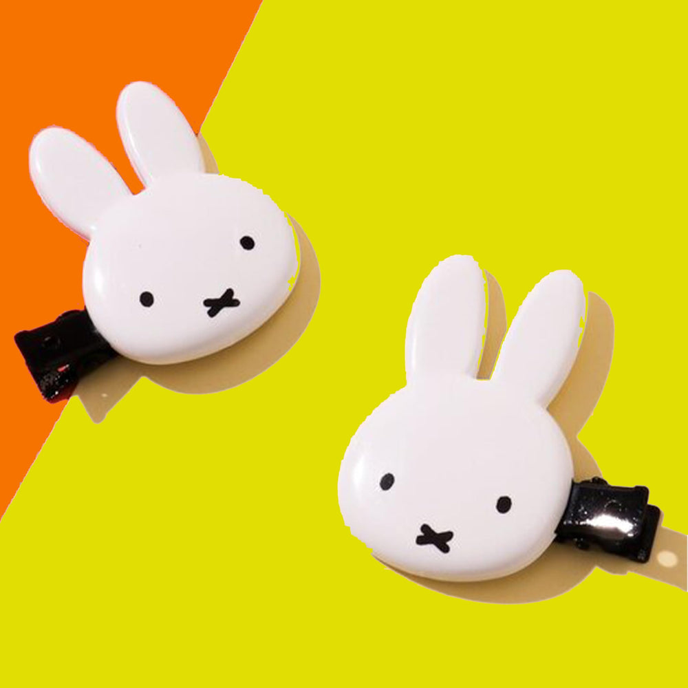 SHOBIDO Miffy die cut bangs clip front view shows playful design for everyday styling.