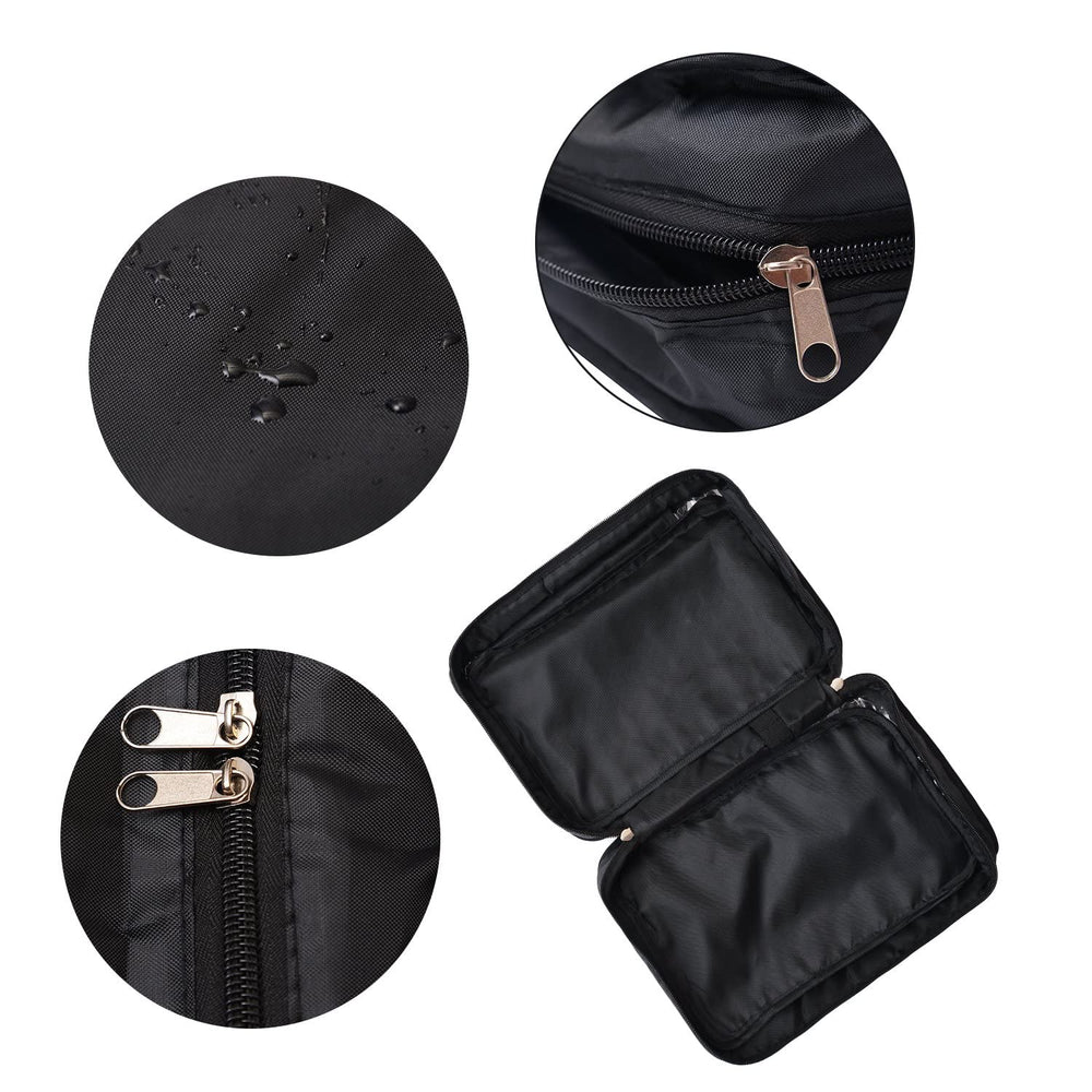 Shonpy bathroom-hanging bag with secure hook optimizes bathroom storage.