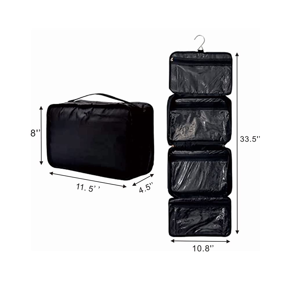 Shonpy travel organizer compact silhouette keeps cosmetics organized during trips.
