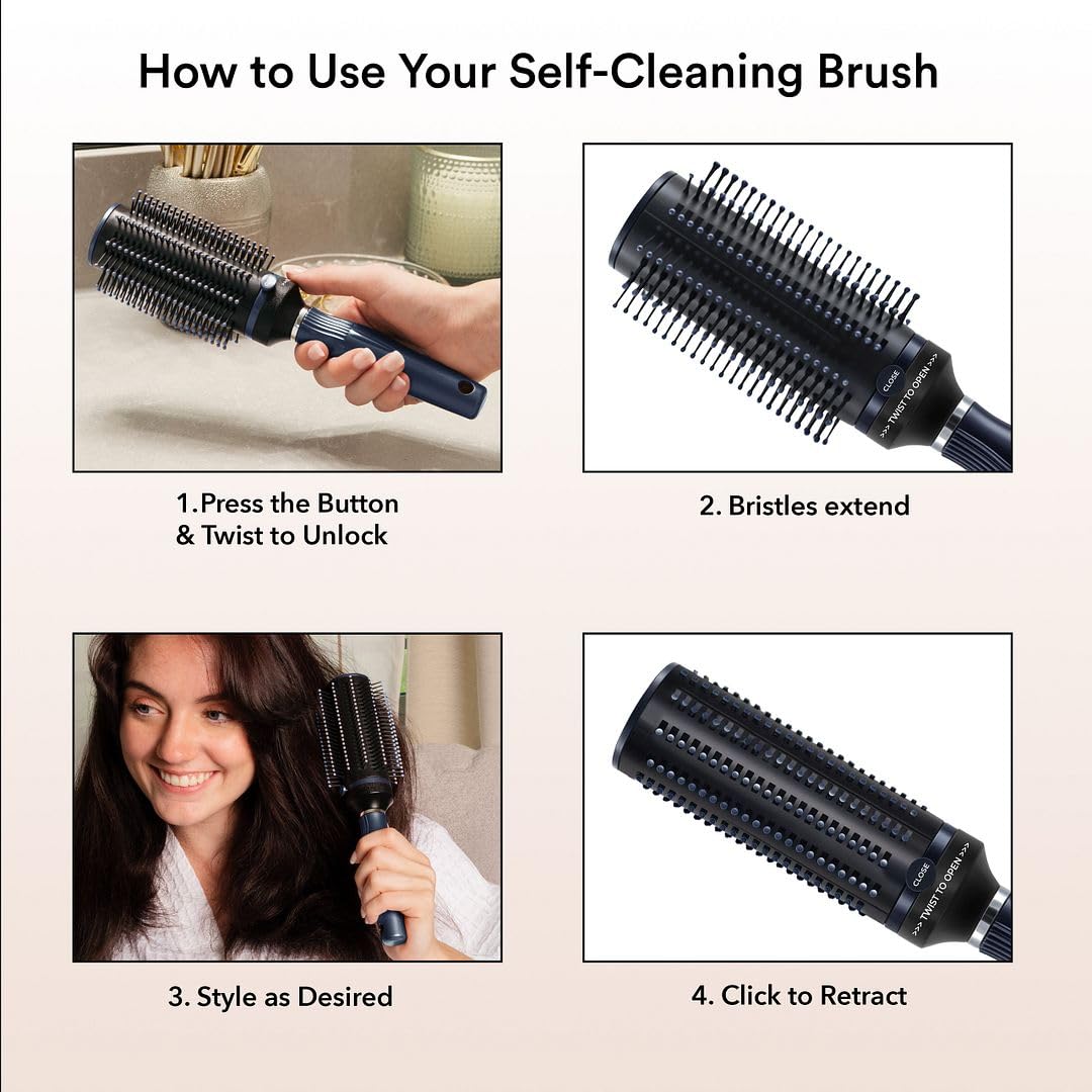 SHOP LC Detangler Brush travel-compact design fits bags for on-the-go grooming.