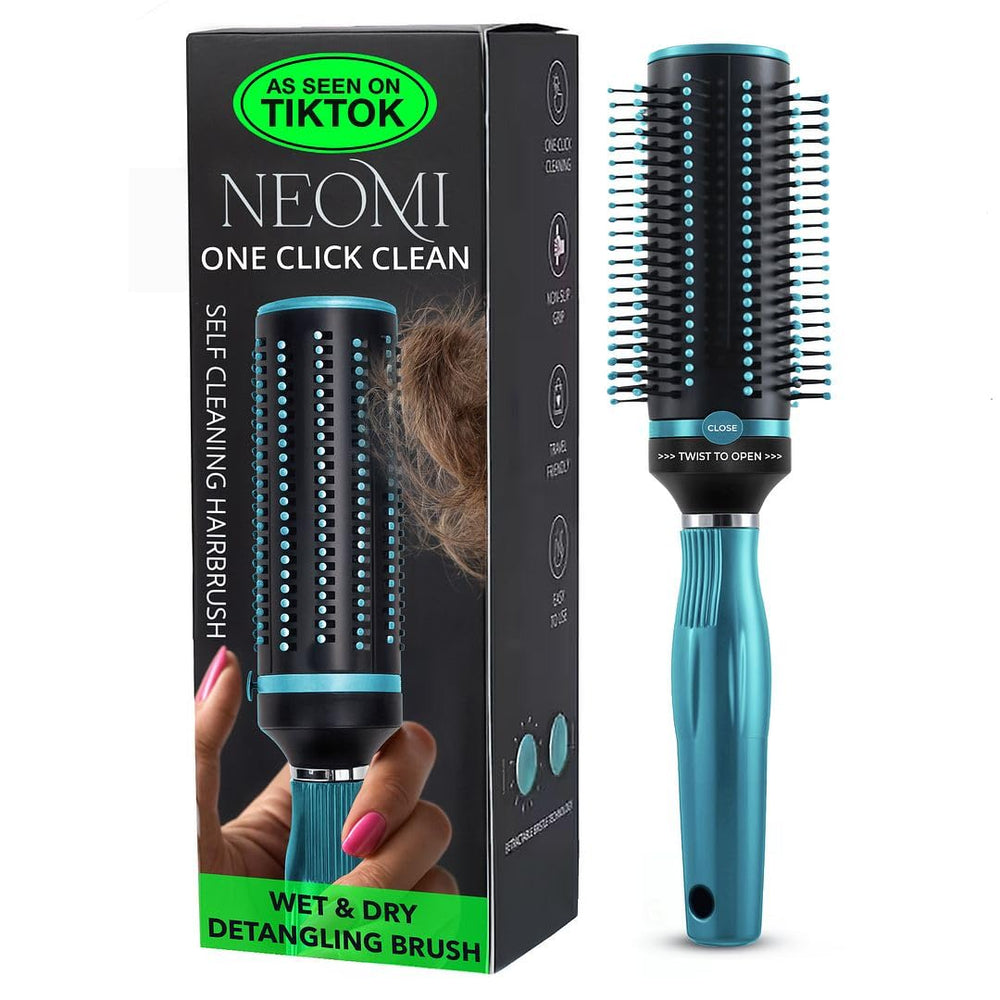 Shop LC self-cleaning hairbrush detangler—easy cleanup between styling sessions.