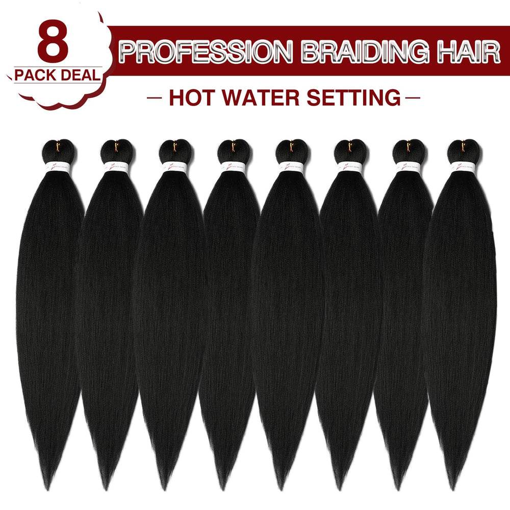ShowCoco rubber bands included with braiding hair bundle for neat braids.
