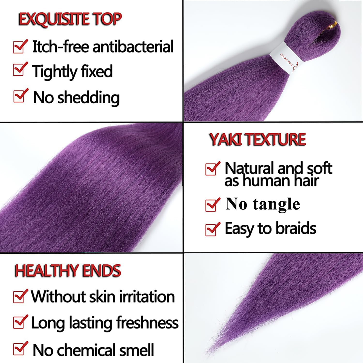 ShowCoco hot water setting braiding hair for easy style changes