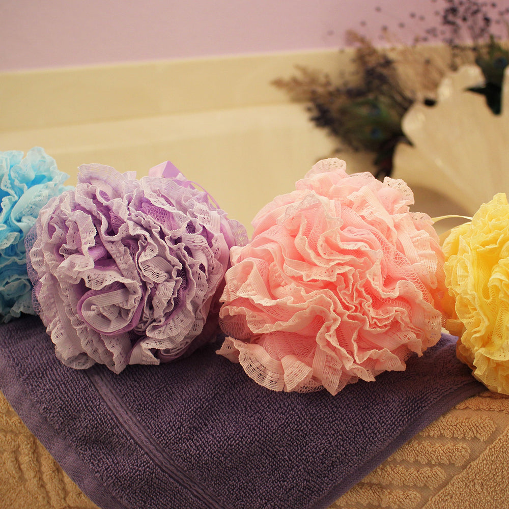 Shower Bouquet colorful spa sponges pack brightening bath time