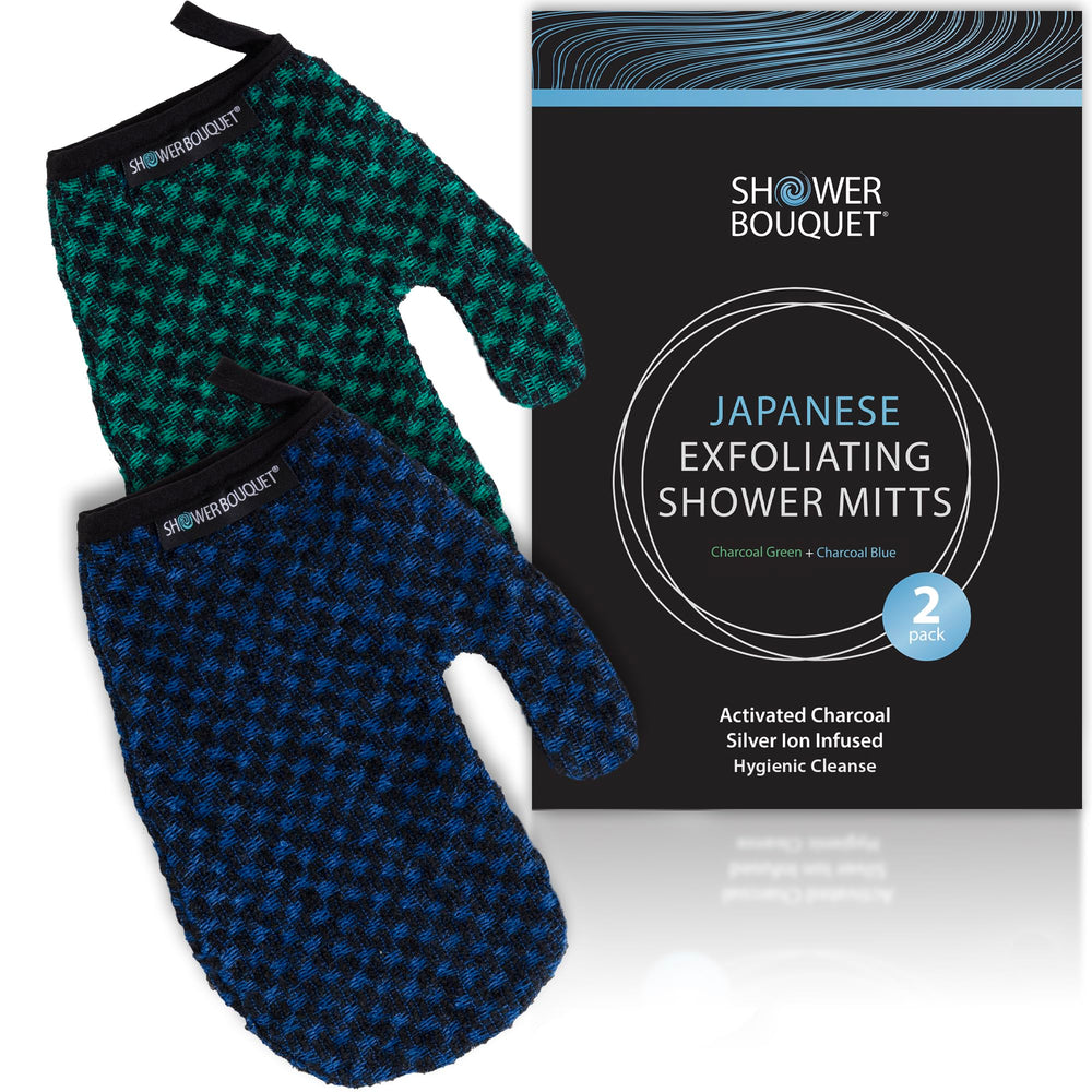 Shower Bouquet durable use and care image shows long-lasting glove design.