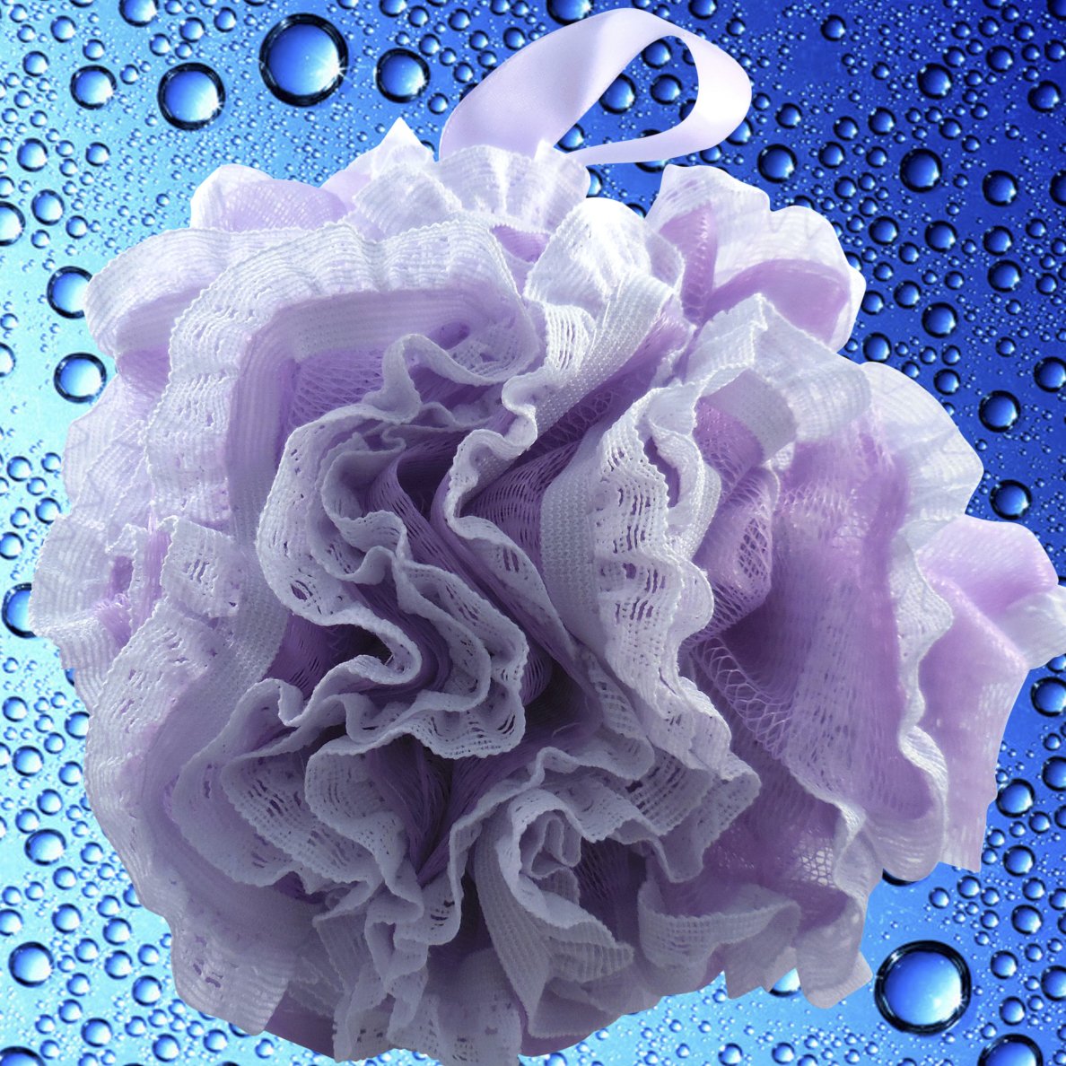 Shower Bouquet floral suds foam from luxe loofah sponge