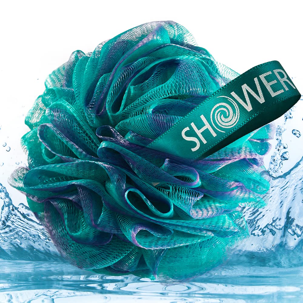 Shower Bouquet four-color-lufa-balls provide color variety for family use.