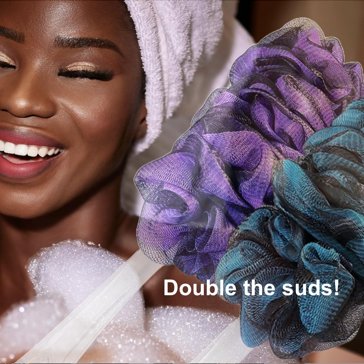 Shower Bouquet gift set back brush and loofas for complete care