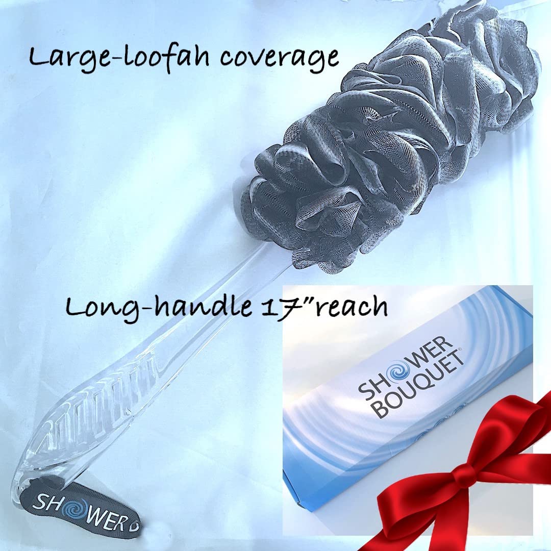 Shower Bouquet luxury bath scrubber-brush enhances daily cleansing routine.