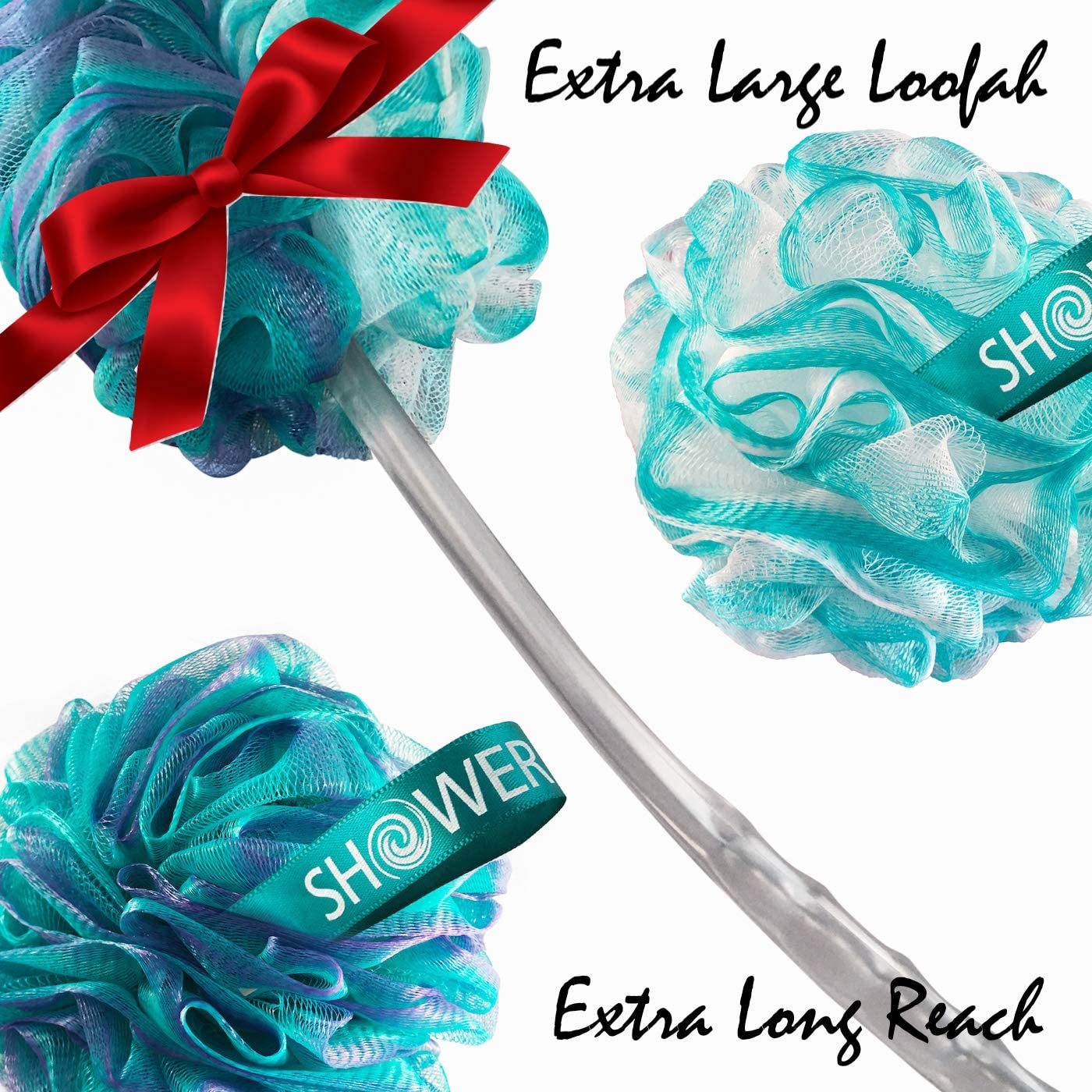 Shower Bouquet plush suds puffs boost soap distribution for pampered cleansing.