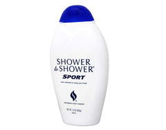 Shower To Shower powder being applied demonstrates quick-refresh routine