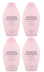 Shower To Shower absorbent body powder bottle for long-lasting dryness.