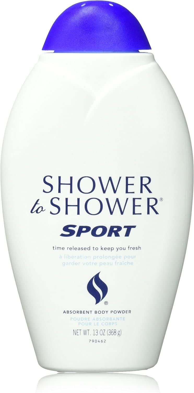 Shower To Shower sport application-dispense shows quick, mess-free odor control during workouts.