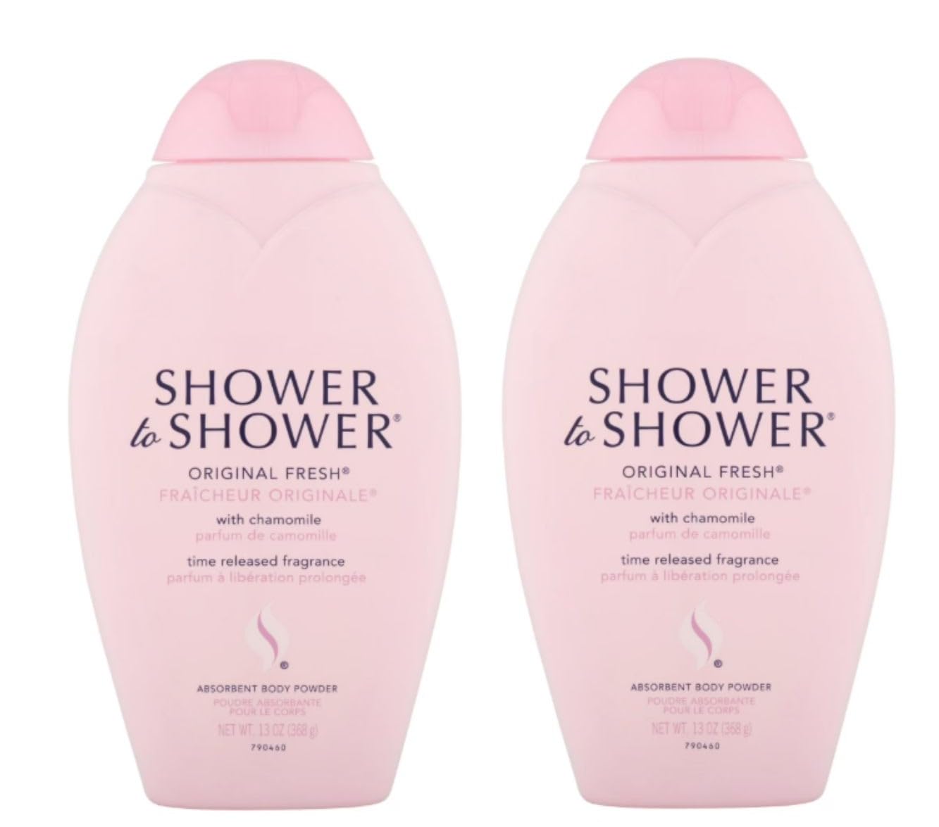 Shower To Shower Original Fresh pack of 2 bottles for daily freshness and long-lasting comfort.
