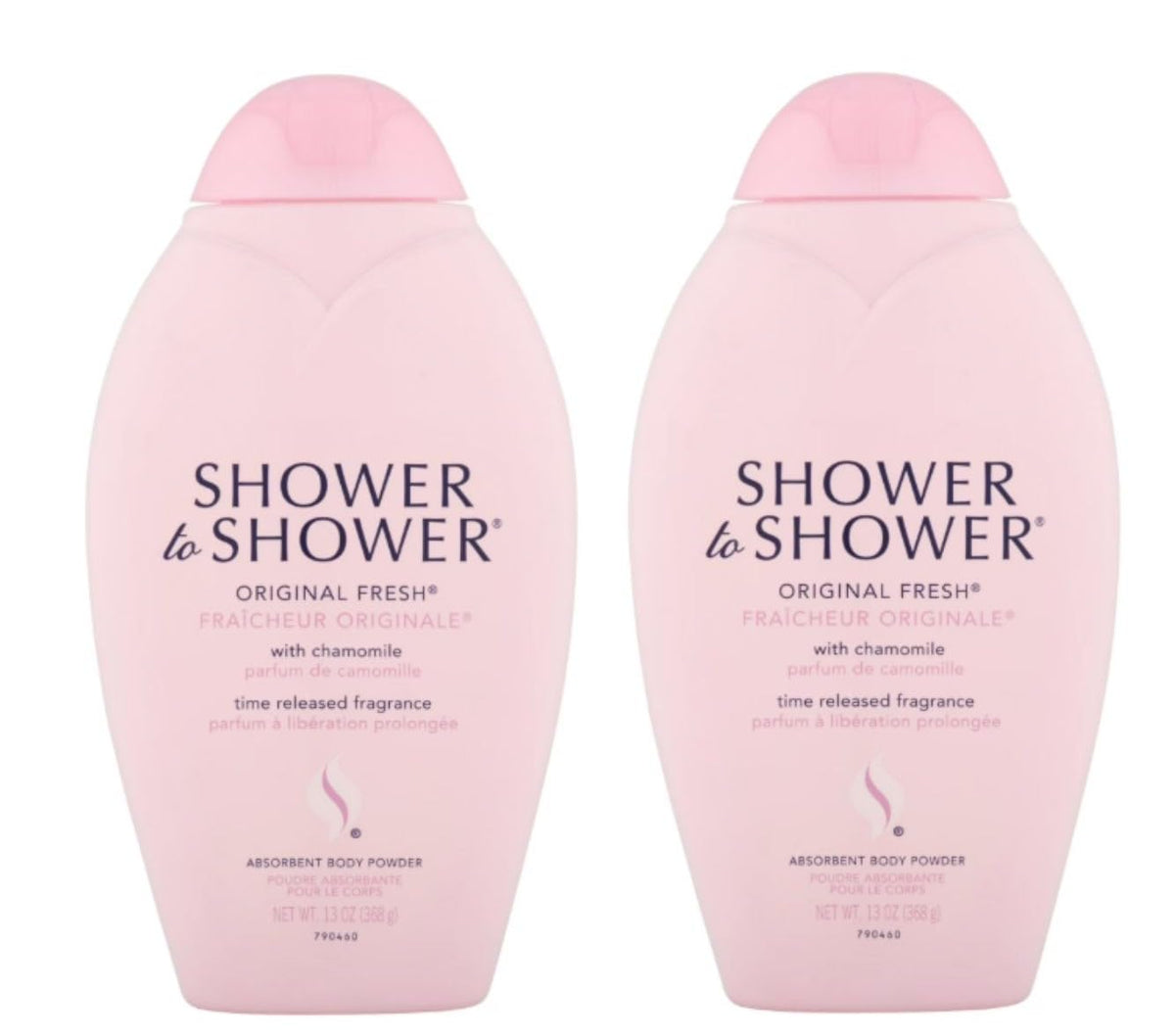 Shower To Shower Original Fresh pack of 2 bottles for daily freshness and long-lasting comfort.