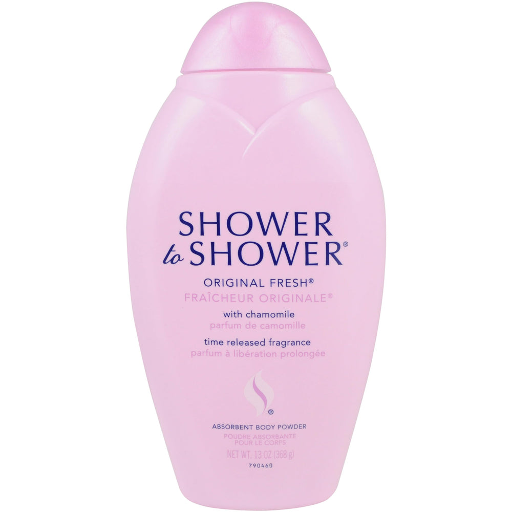 Shower To Shower original fresh powder jar for after-shower dryness