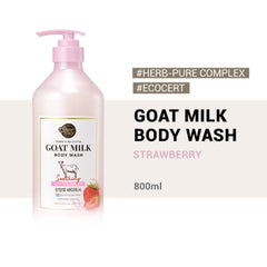 ShowerMATE Goat Milk Body Wash lathering to reveal creamy cleansing