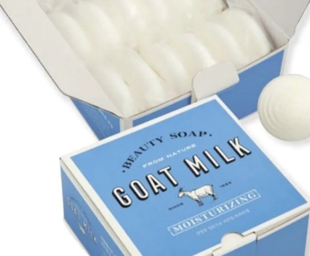 SHOWERMATE Goat Milk Soap White Milk bar side view shows creamy cleansing for sensitive skin