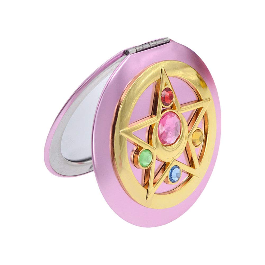 SHOWLOUE makeup compact mirror double-sided for versatile makeup angles