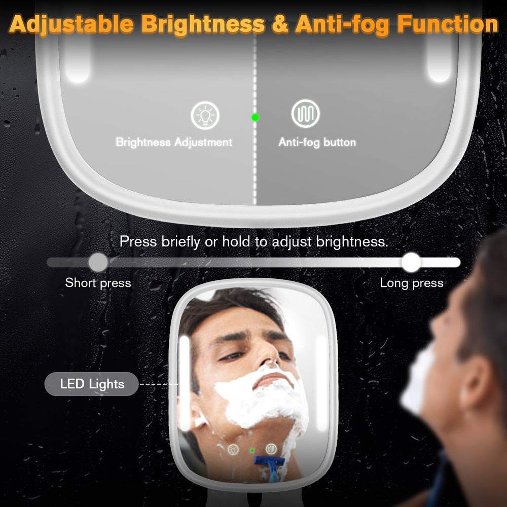Showvigor 6000mAh battery mirror offers long-lasting power for uninterrupted routines.