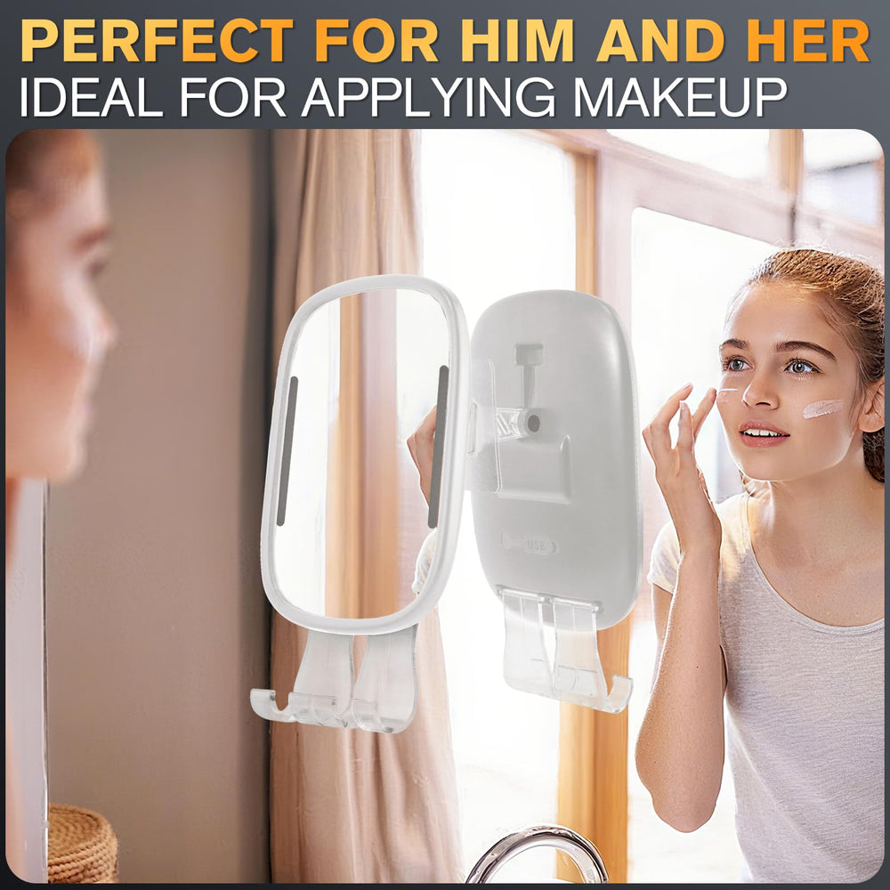 Showvigor usb-c charging mirror supports quick top-ups between uses.
