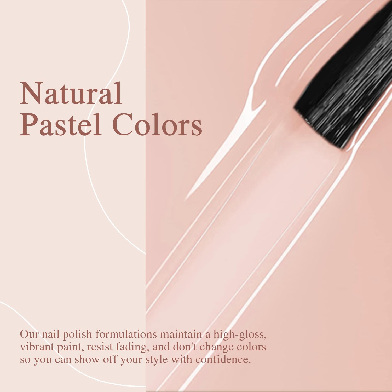 SHOYUM gel with base and top coat for lasting shine.