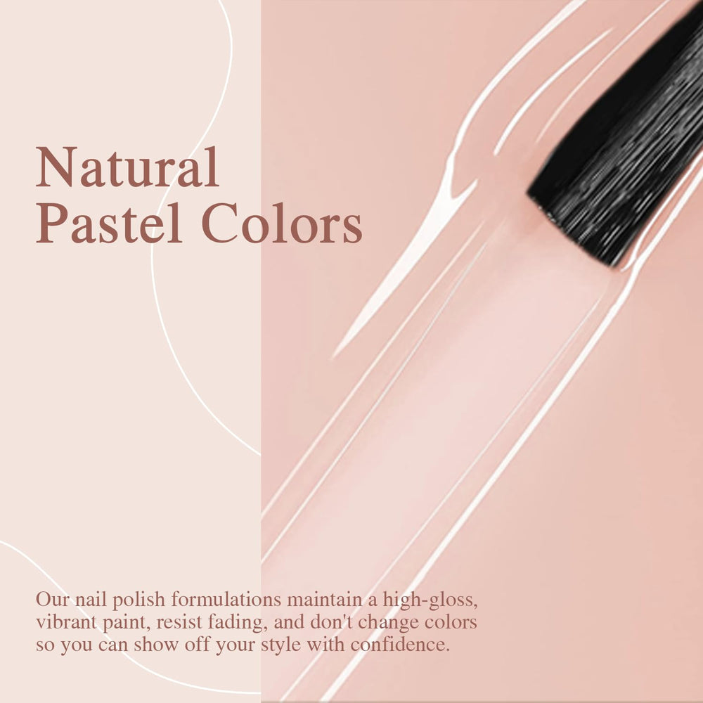 SHOYUM gel with base and top coat for lasting shine.