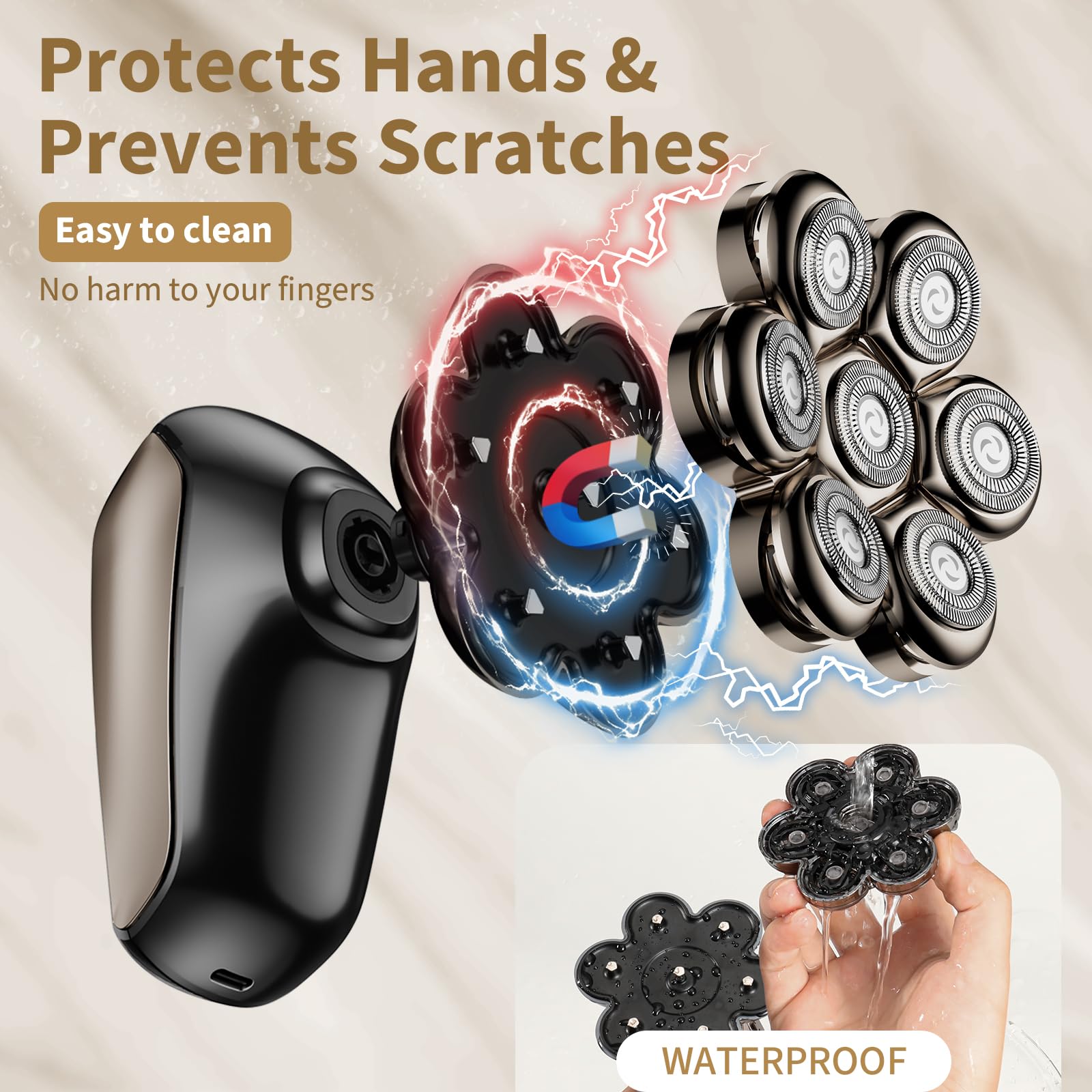 SHPAVVER 5-in-1 attachments for versatile grooming and trimming