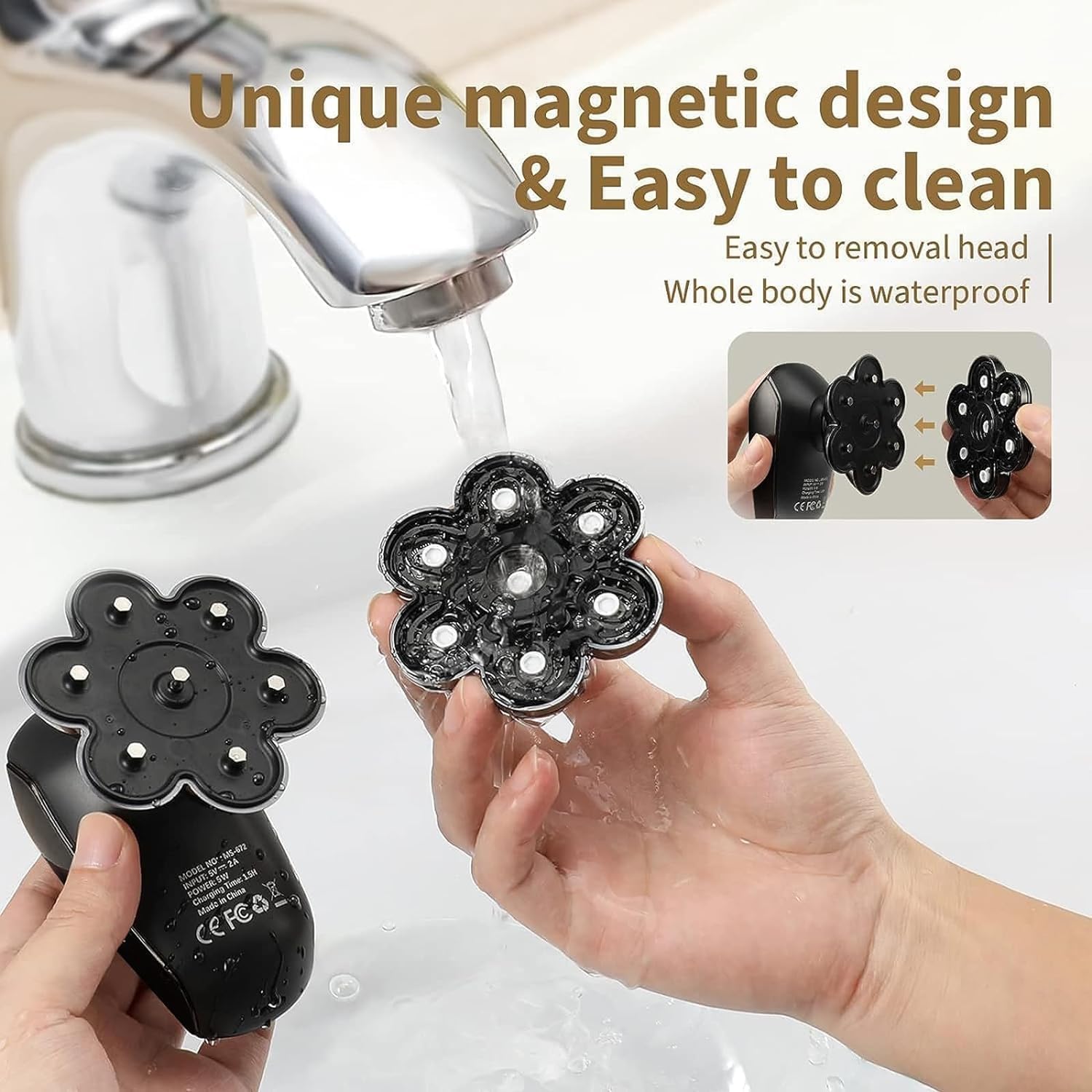 SHPAVVER bald-men-shower-use for a clean feel
