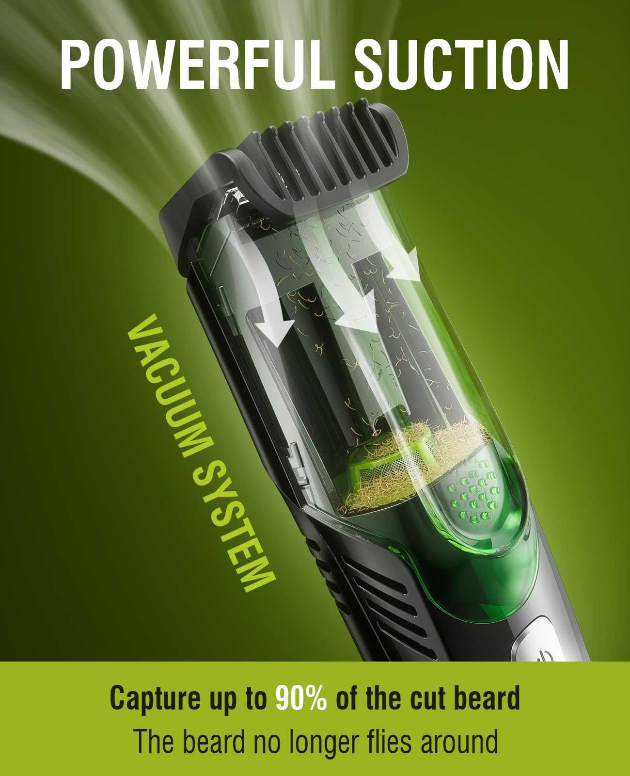 SHPAVVER beard-trimmer length-adjustment-knob offers 20 settings for customization.