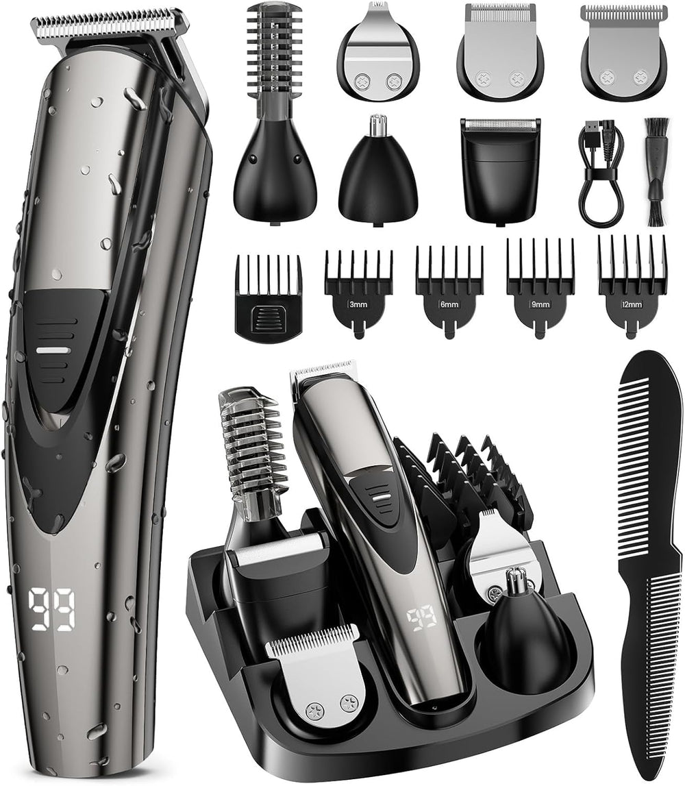 SHPAVVER beard trimmer box display showing compact gifting packaging for grooming start-to-finish