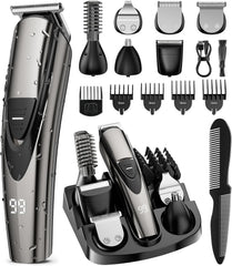 SHPAVVER beard trimmer box display showing compact gifting packaging for grooming start-to-finish