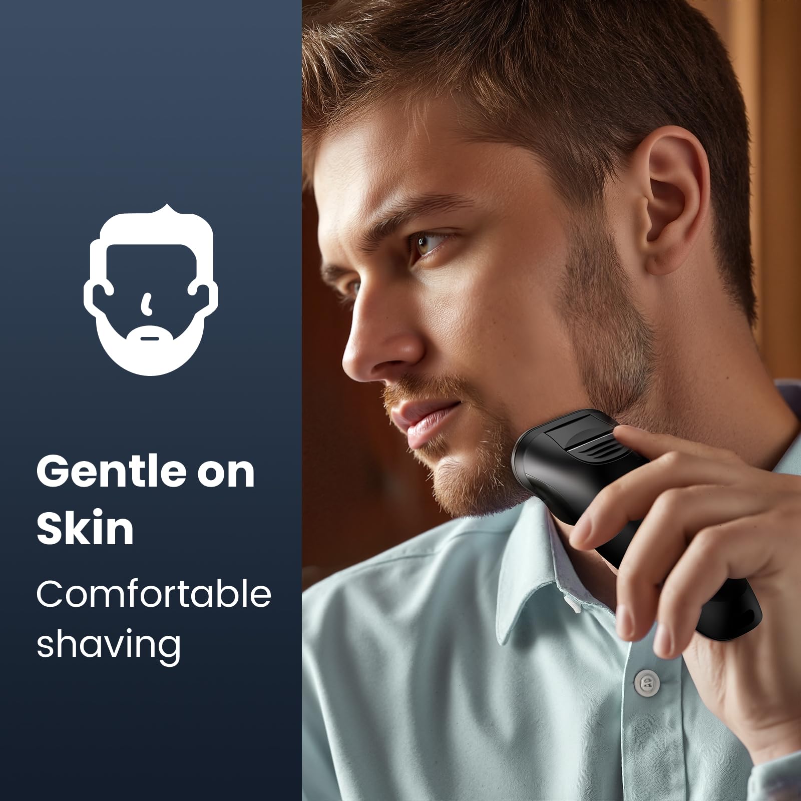 SHPAVVER electric razor travel lock prevents accidental activation