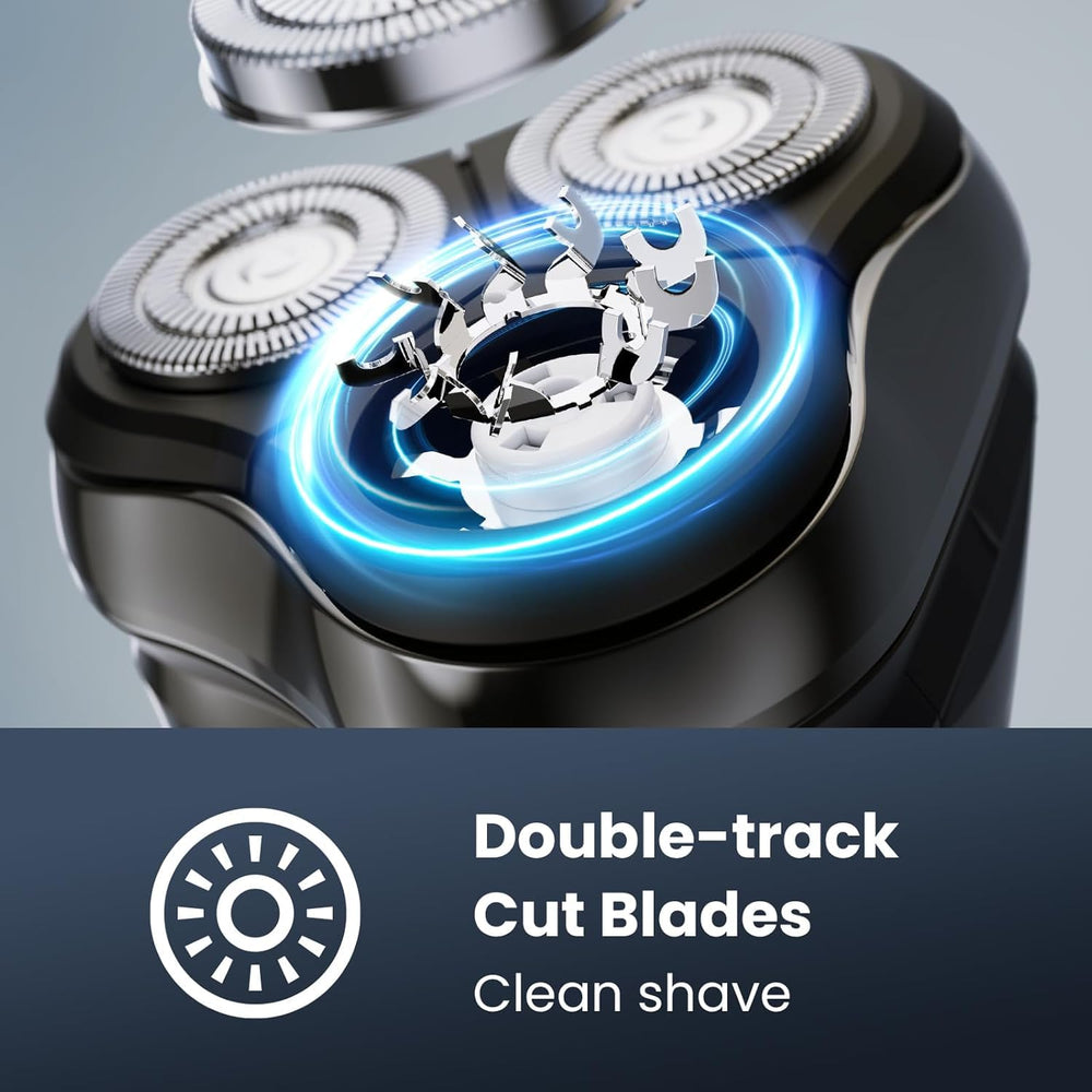 SHPAVVER electric razor waterproof design for shower use