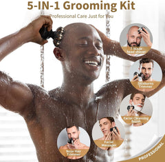 SHPAVVER head shaver IPX7 waterproof design supports wet or dry shaving.