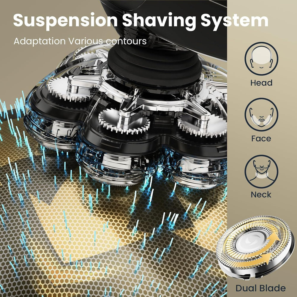SHPAVVER IPX7 waterproof shaver ready for shower use