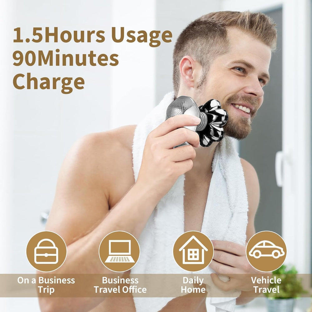 SHPAVVER ipx7-waterproof for wet and dry shaving in shower.