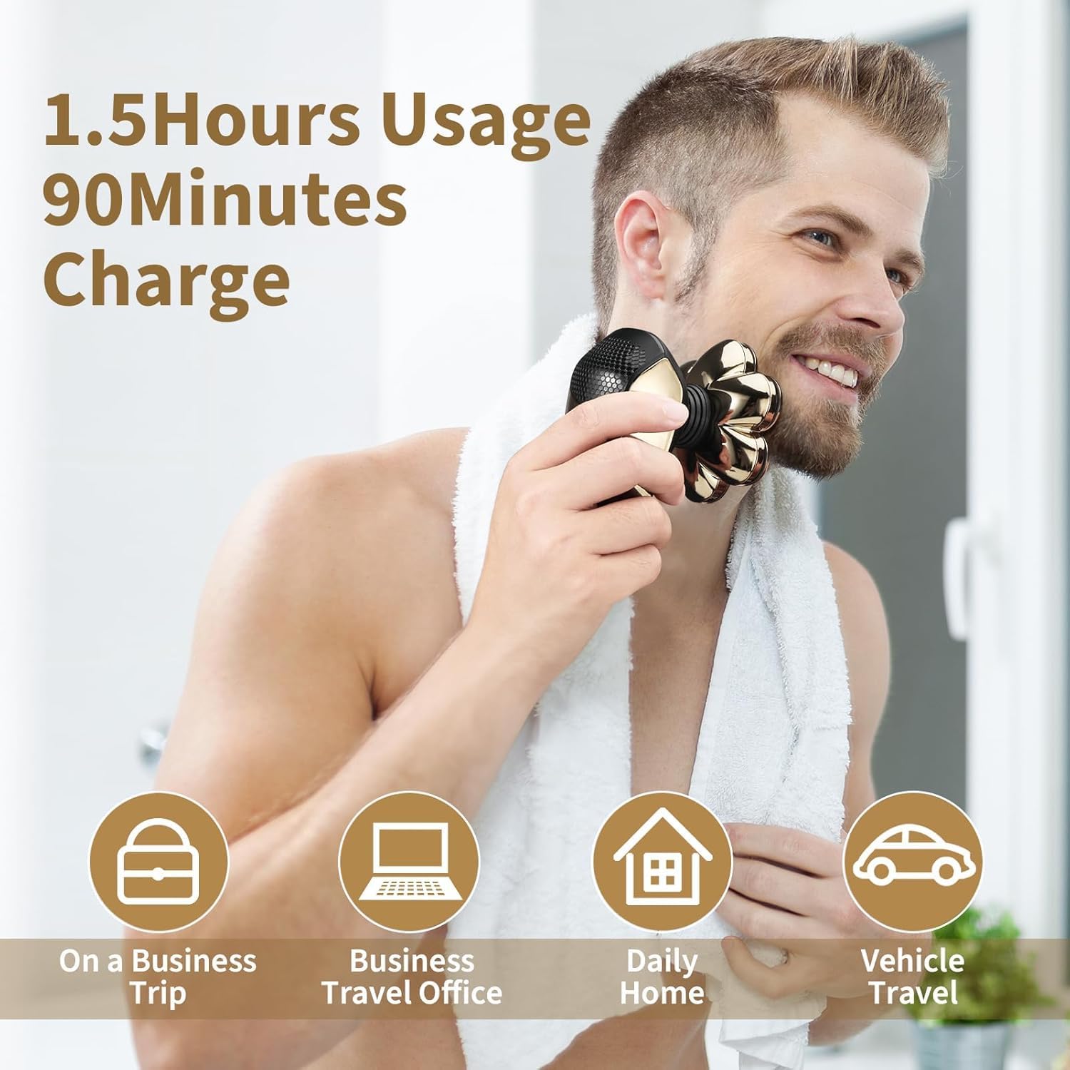 SHPAVVER head shaver Type-C fast charge with LED display.