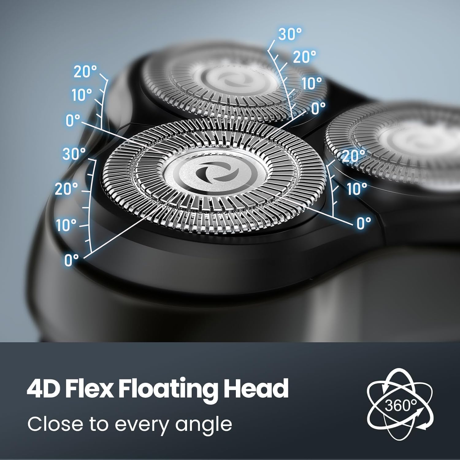 SHPAVVER precision blades 4D flex close-up showing contour adaptation and comfort.