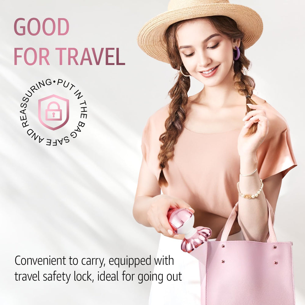 SHPAVVER compact travel design with 3-second travel lock for on-the-go convenience