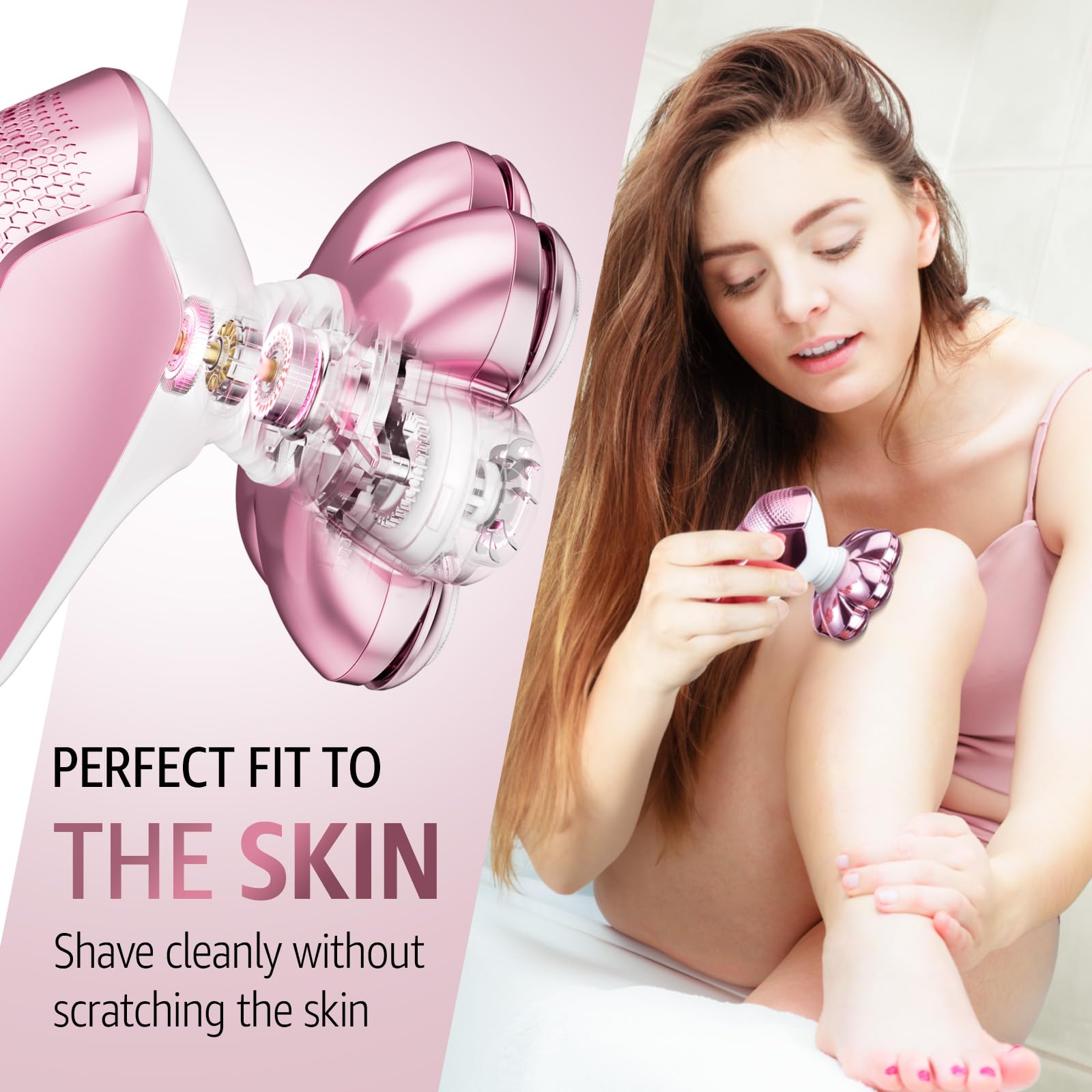 SHPAVVER hypoallergenic shaver gentle on sensitive skin for irritation-free sessions